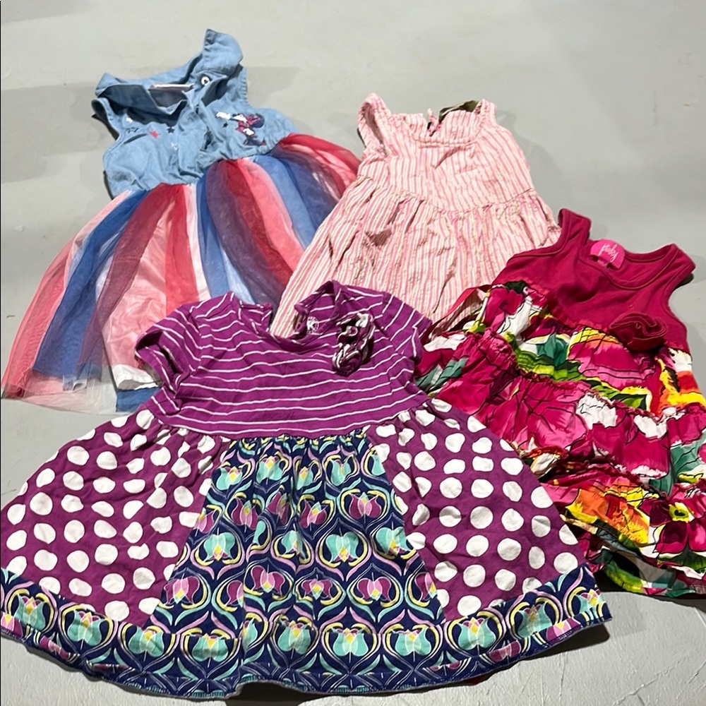 Colorful Girls' Dresses Set, 2T
